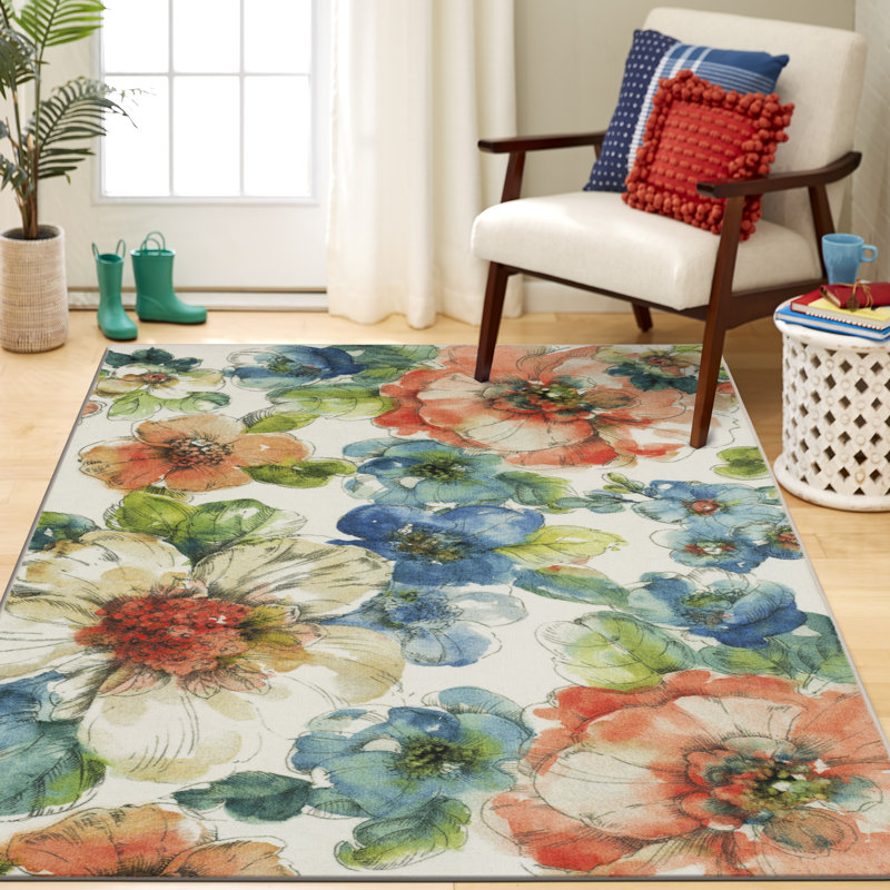 Red Barrel Studio® Fedna Floral Tufted Multicolor Area Rug & Reviews Wayfair.ca
